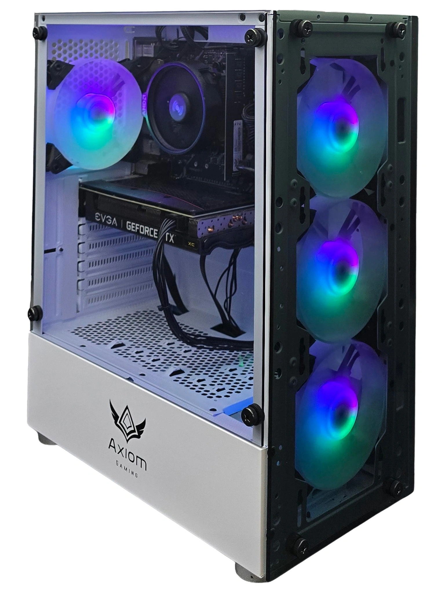 AXIOM GAMING PC Desktop Computer Intel i5 3.10GHz, 8GB Ram, 1TB Hard Drive, Windows 10 pro, WiFi, Video Card Nvidia GTX 650, 3 RGB Fans Axiom Gaming PC, Desktop Computer, Mid Tower, Intel i5, 8GB RAM