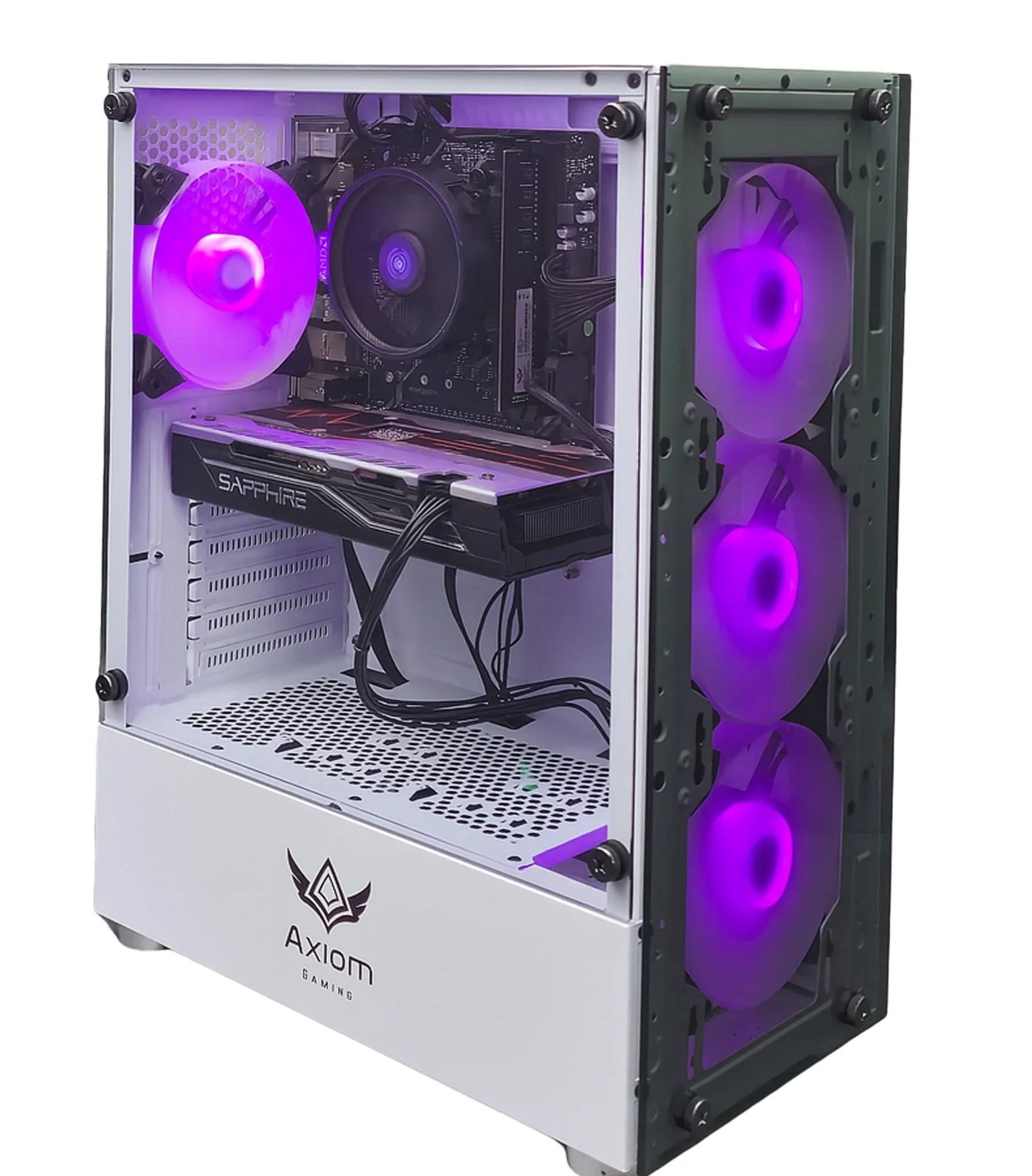 AXIOM GAMING PC Desktop Computer Intel i5 3.10GHz, 8GB Ram, 1TB Hard Drive, Windows 10 pro, WiFi, Video Card Nvidia GTX 650, 3 RGB Fans Axiom Gaming PC, Desktop Computer, Mid Tower, Intel i5, 8GB RAM