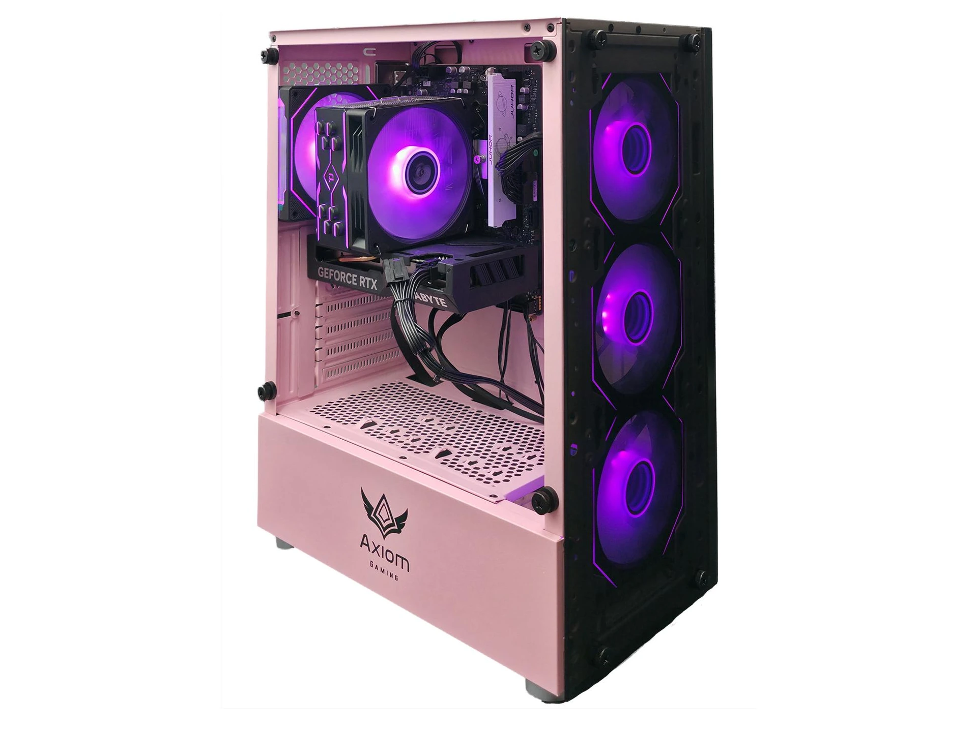 Axiom Gaming Pink RGB Gaming PC - Ryzen 7 5700G | RTX 4060 | 16GB