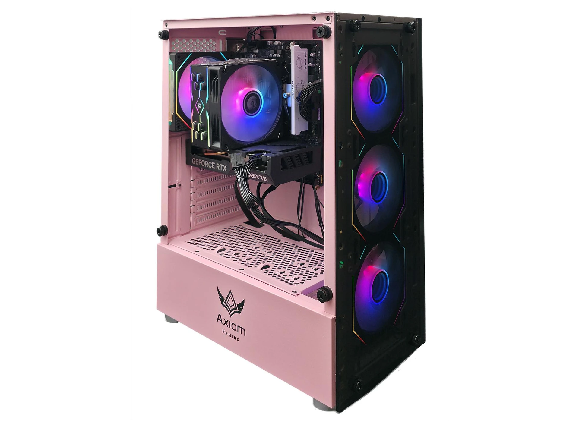 Axiom Gaming Pink RGB Gaming PC - Ryzen 7 5700G | RTX 4060 | 16GB
